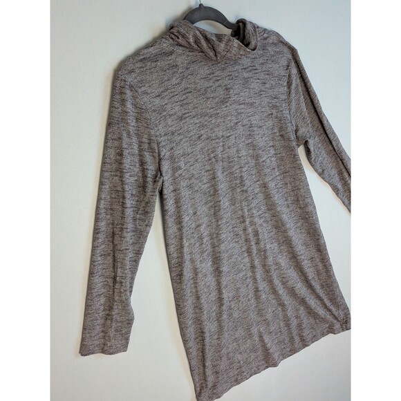 J Jill Pure Jill Dress Medium Sweater Dress Tall Cowl Neck Comfort Purple Gray - Picture 7 of 9